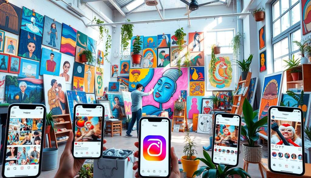 Instagram art marketing